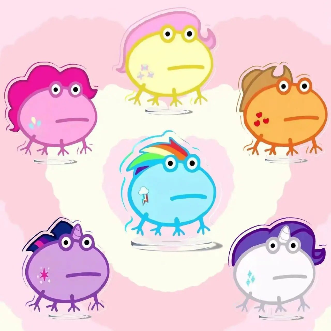 

Мини-подставки принцессы из резины