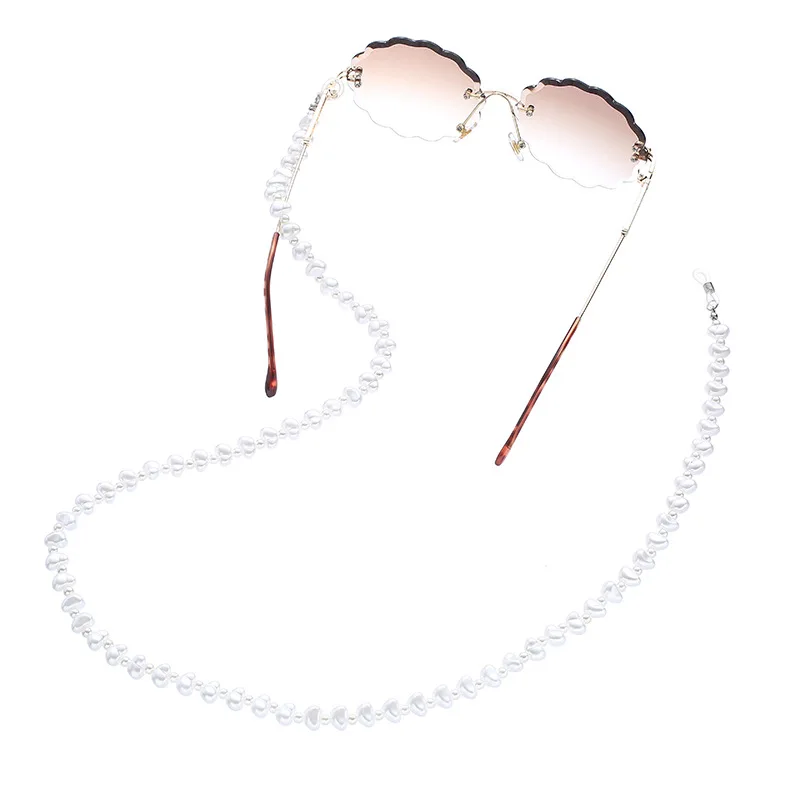 

Imitation pearls fashion glasses chain Wearing Neck Holding sunglasses cord Drawstring Cord Reading Glasses Holder Accessories