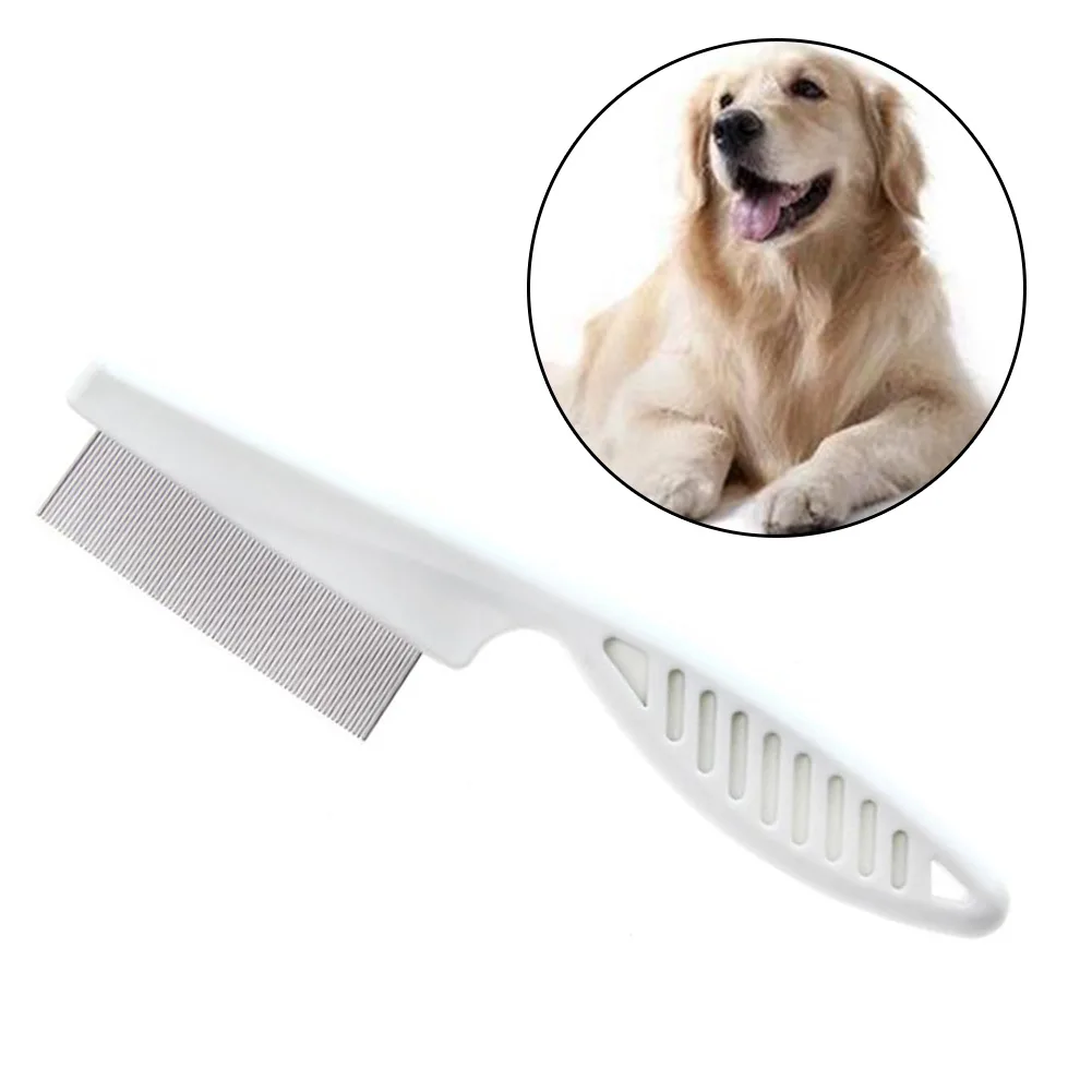 

Pet Dog Cat Metal Nit Head Puppy Kitten Flea Comb Stainless Pin Hair And Fur Grooming Brush For Dog Accessories