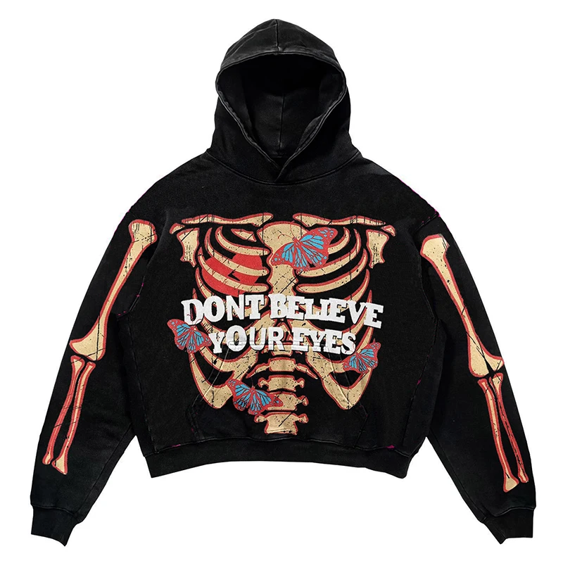 

Модный пуловер в стиле хип-хоп с длинным рукавом, Рубашки, Топы, новинка 2023, Повседневная Толстовка, осень-весна, Мужская одежда, толстовки с капюшоном