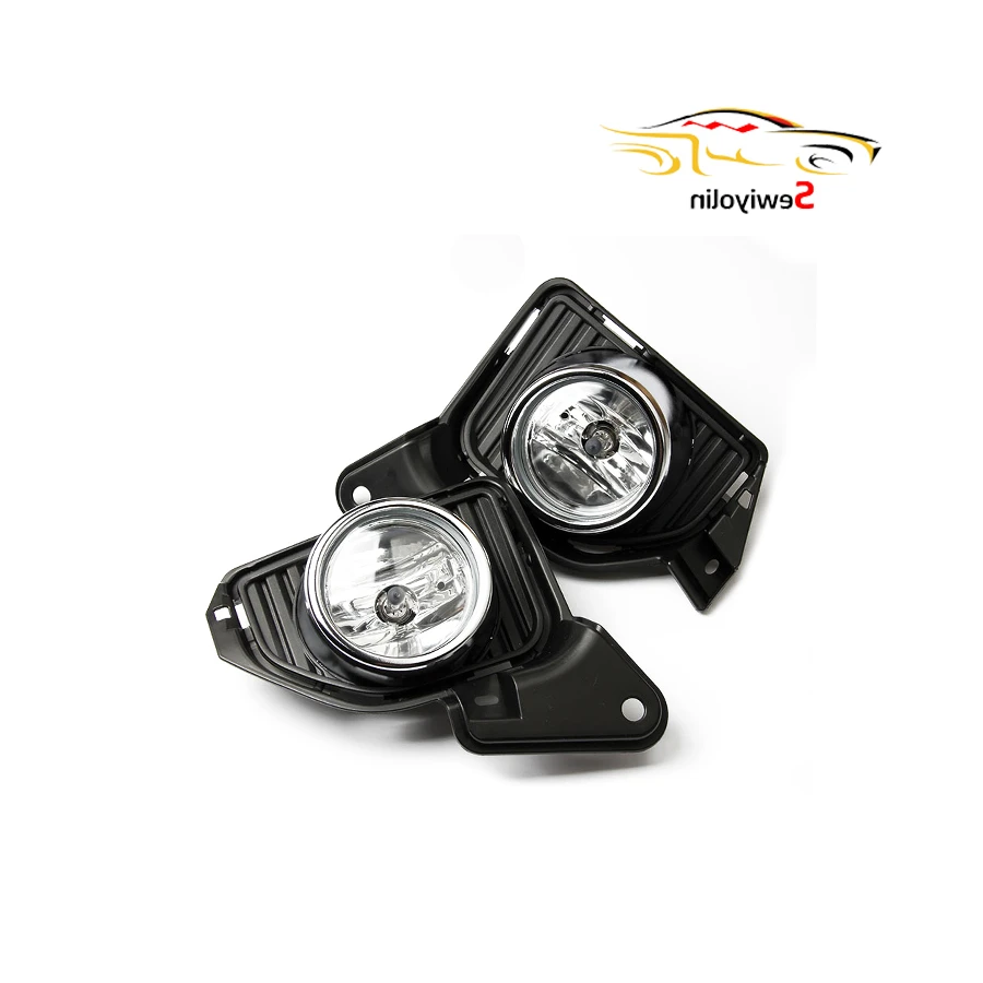 

Car Fog Lamp Assenbly High Quality Chrome Spot Kit For TOYOTA HIACE COMMUTER 2014-2015 Brightness Halogen Fog Light ABS Glass