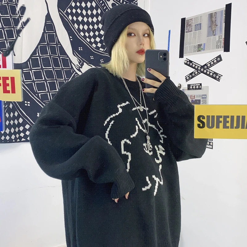 Женский трикотажный свитер Woherb с высоким воротом Осень-зима 2021 | Женская одежда