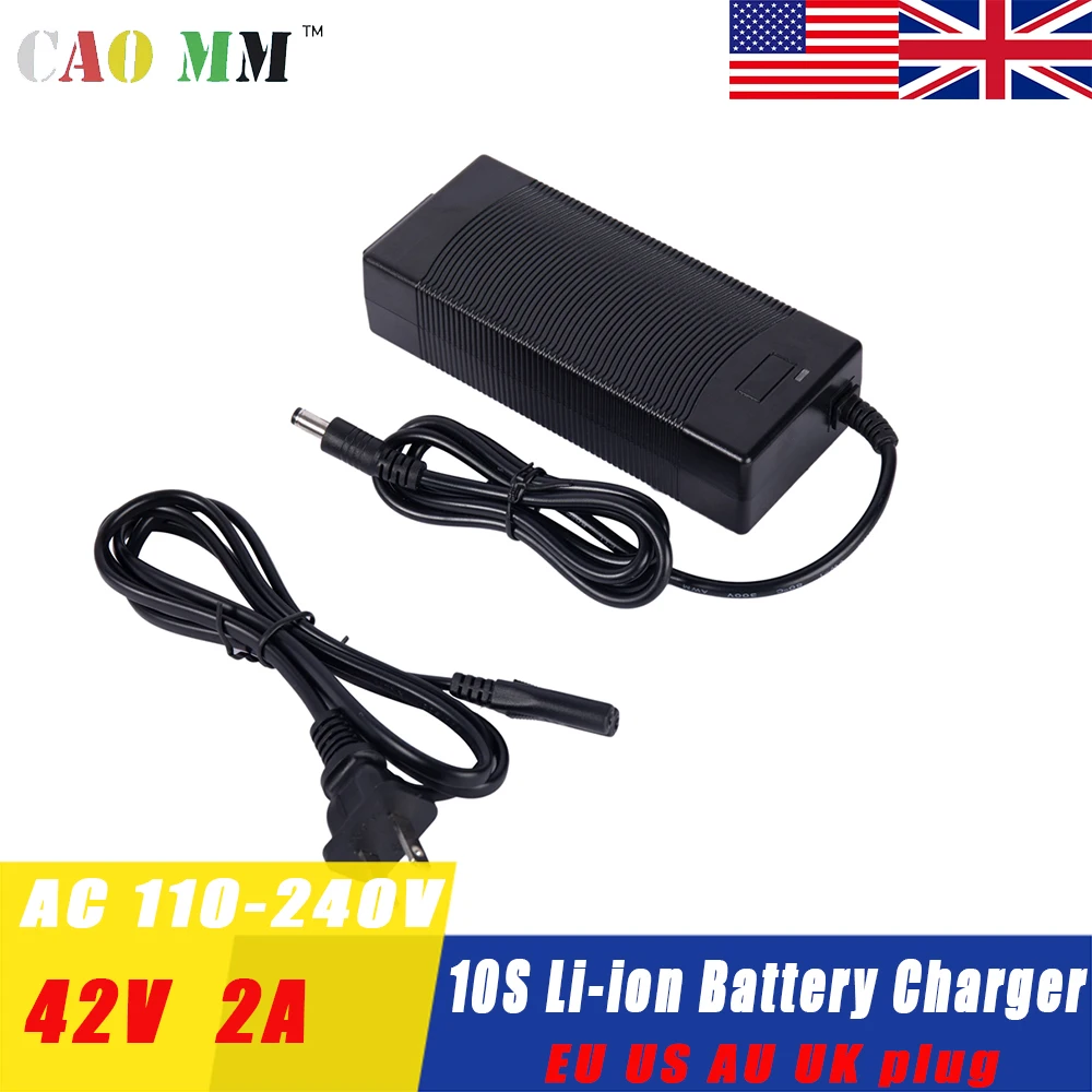 

42V 2A Li-ion Charger for 10S Ebike Battery Power Supply DC Adapters For Xiaomi M365 Electric Scooter Skateboard Accessories