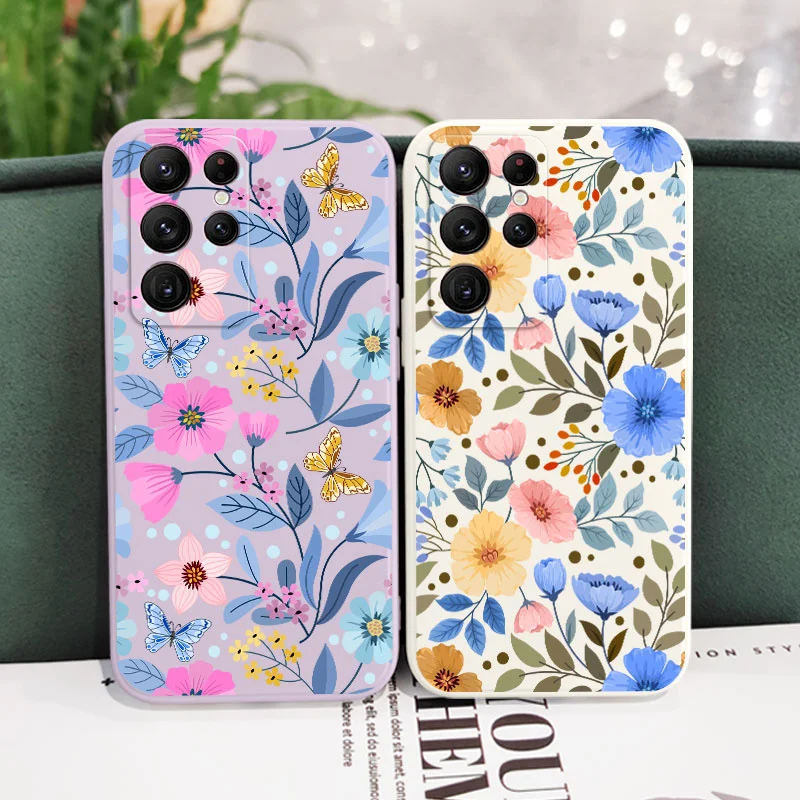 Miss Pattern Phone Case For Samsung Galaxy S23 S22 S21 S20 Ultra Plus FE S10 S9 S10E Note 20 ultra 10 9 Plus Cover