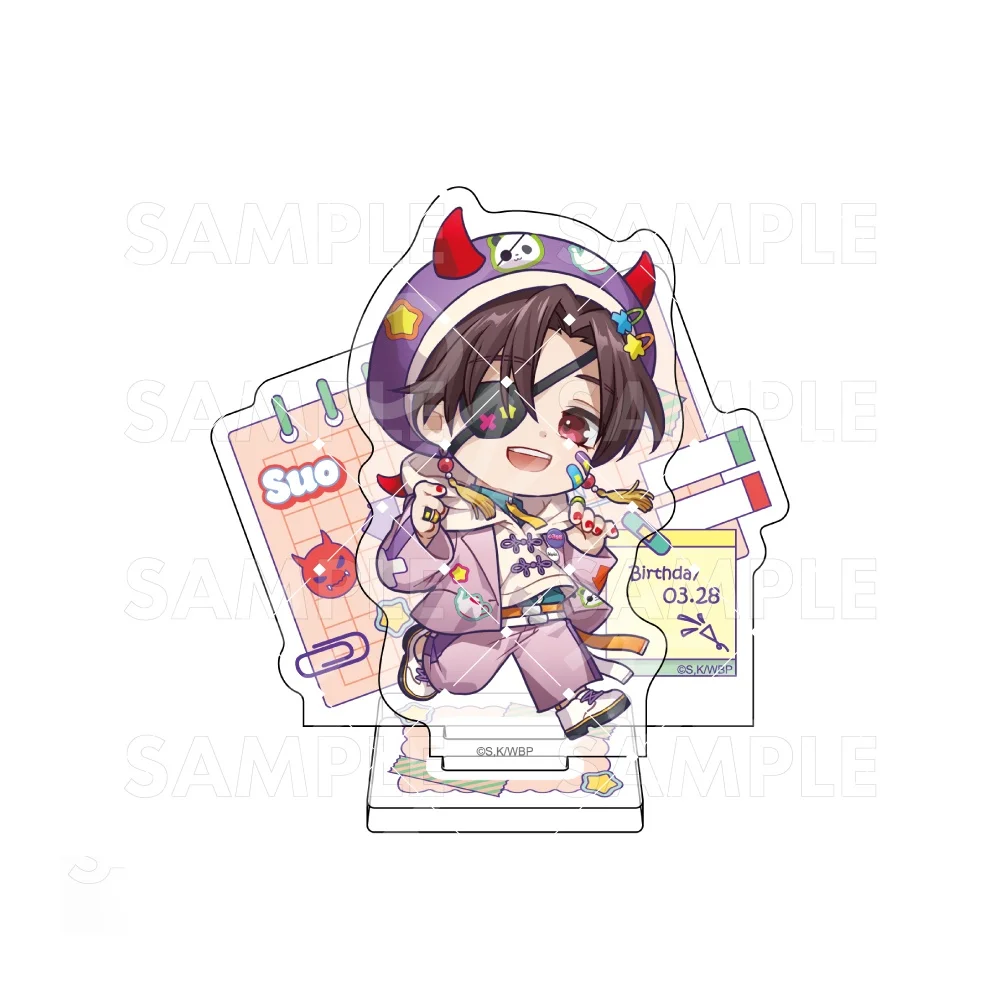Фото Брелок-подставка WIND BREAKER Chibi Hoodie Ver 10CM, двусторонний акриловый, аниме-фигурка Харука Сакура, Хадзиме Умемия, декор для стола №5