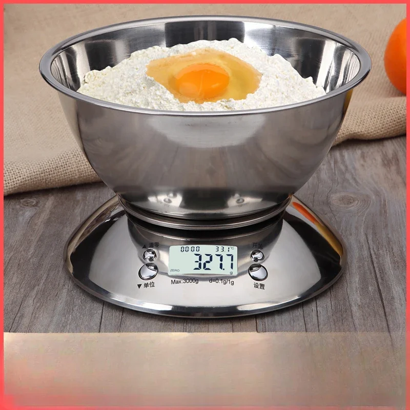 Кухонные весы из нержавеющей стали точный бытовой небольшой прибор для выпечки