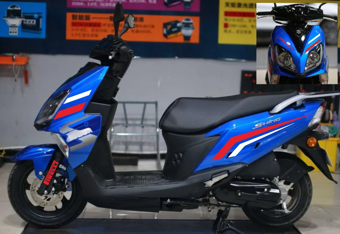 

Motorcycle Drawing Engraving Sticker Car Protection Sticker Whole Car Decal Decoration Personalized Body For Suzuki Uy125