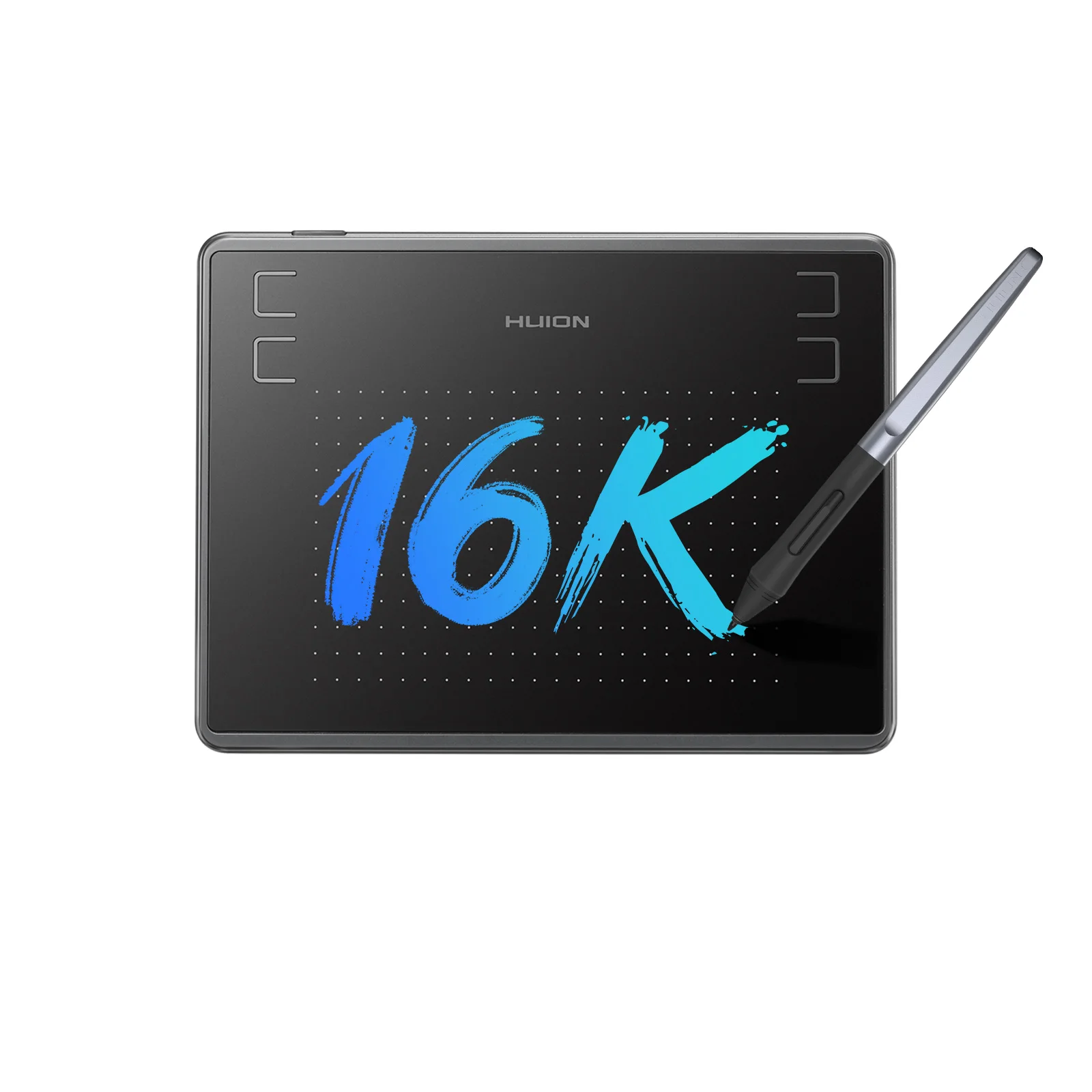 Фото Графический планшет Huion HS64-16K, тонкий планшет для рисования 6x4 дюйма с 16384 уровнями чувствительности к нажатию стилуса, для начинающих художников, игр, онлайн-работы №1