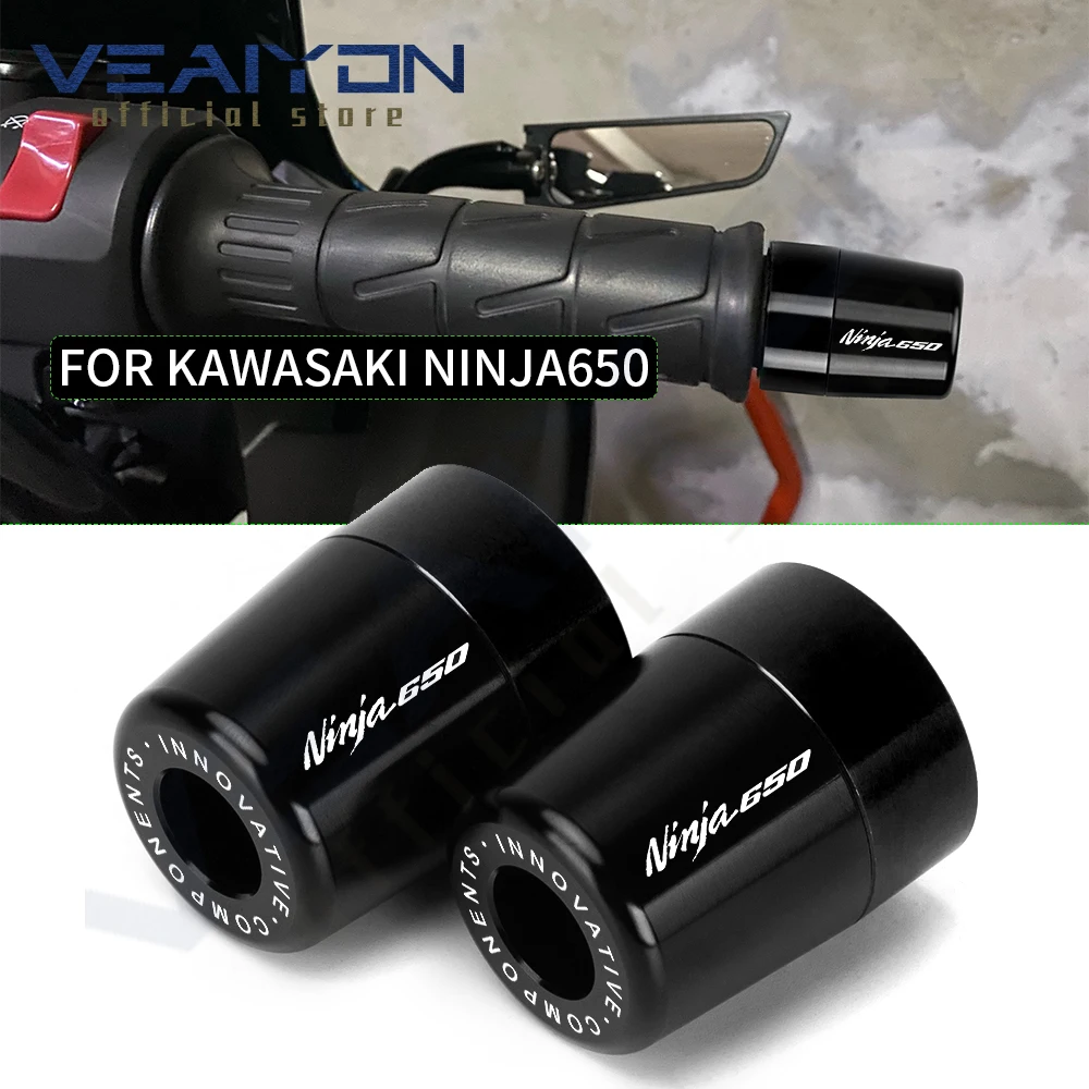 

For Kawasaki NINJA250 NINJA300 NINJA400 NINJA650 Motor 7/8"22MM Handlebar Grips Handle Bar Cap End Plugs NINJA 250 300 400 650