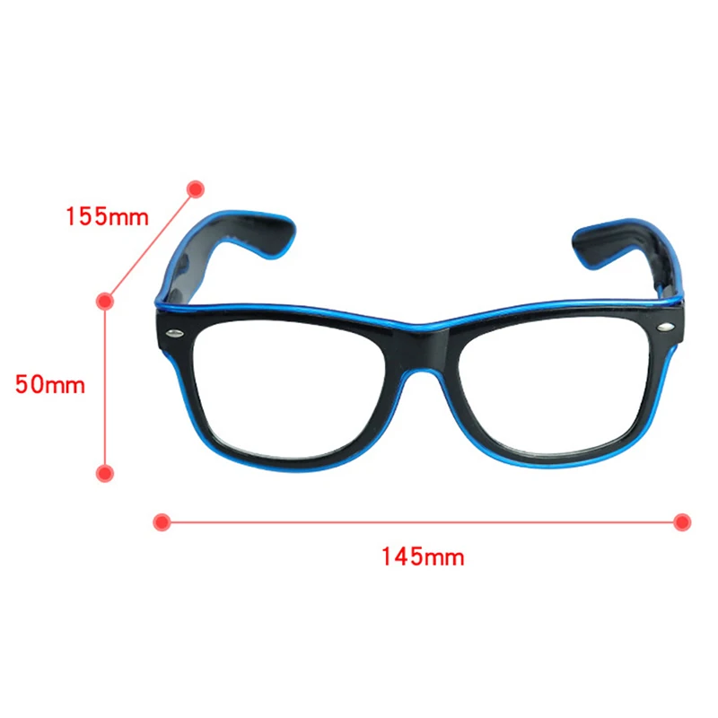 Очки светодиодные неоновые для вечеринок светящиеся солнцезащитные очки El Line с