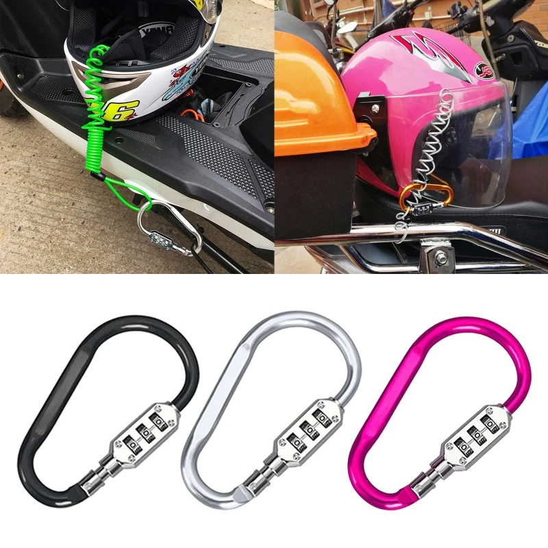 

Auto Locking Carabiner Clips, Heavy Duty Caribeaners for Camping, Hiking, Outdoor 3 Dial Carabiner Combination Lock R2LC