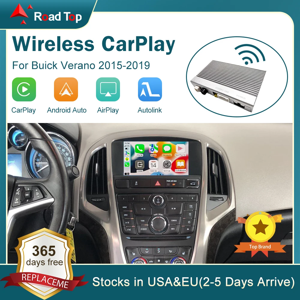 

Беспроводной CarPlay для Buick Verano 2015-2019 ENVISION Regal LaCrosse Android автомобильный интерфейс Mirror Link AirPlay Автомобильная функция
