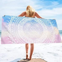 boho mandala floral beach towel soft quick dry swimming beach pool blanket beach sports yoga bath towel beach towel large towel