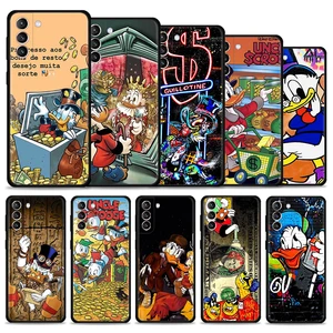Donald duck Uncle Scrooge Late Night Vandals Case For Samsung Galaxy S21 S20 FE S22 Ultra S10 S9 S8 Plus S10e Note 10 Plus Coque