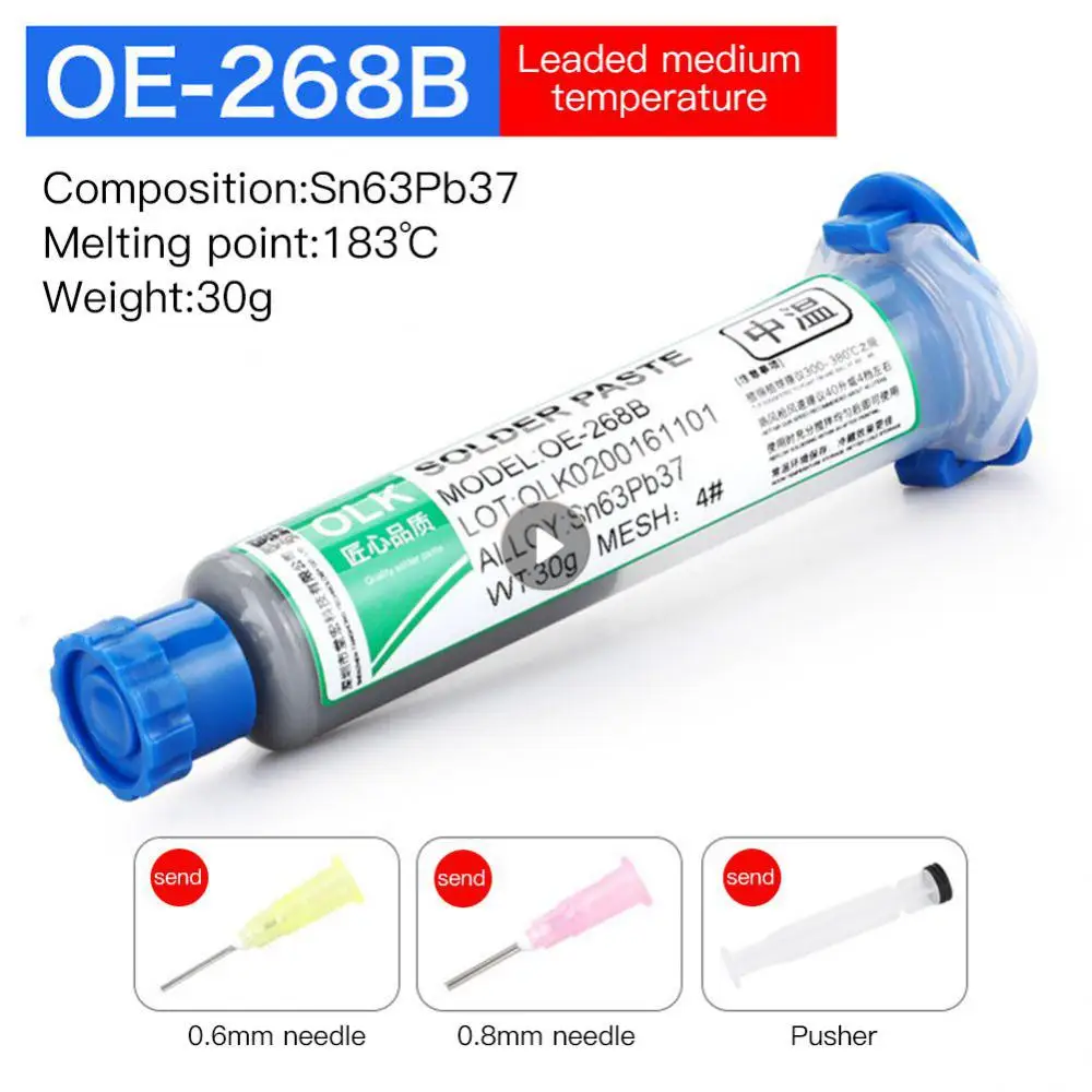 

Solder Paste LED Patch BGA Low And High Temperature Tin Mud Solder Paste For Soldering Iron Mobile Phone Repair Welding Paste