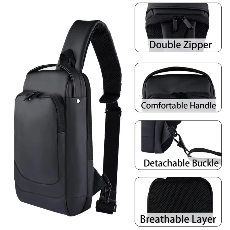 

Travel Carrying Storage Bag Crossbody Shoulder Chest Backpack Anti-Scratch Waterproof Host Soft Bags for Steam Deck F19E