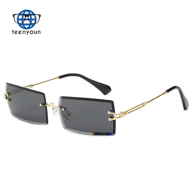 

Teenyoun New New Rimless Square Sunglasses Fashion Small Glasses Sunglasses Pc