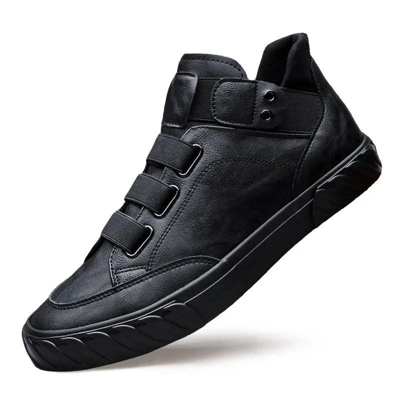 

High Quality Leather Men Casual Shoes 2022 Fall New Men Sneakers All-match One Pedal Leather Casual Shoes