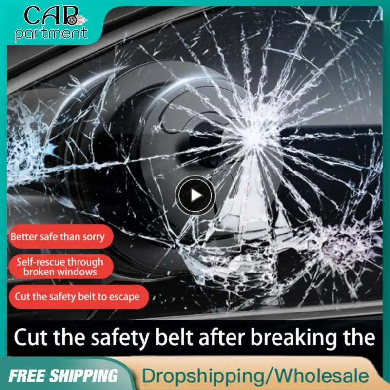 

1PCS car window breaker emergency Hammer Car Safety Hammer Seat Belt Cutter Knife Life-Saving Escape hammer Car Tool red black