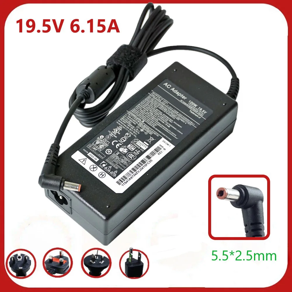 

19.5V 6.15A 120w Laptop Ac Power Adapter for Lenovo IdeaPad Y500 Y470 Y460P Y570 Y560 Y580 PA-1121-16 36002079 Notebook Charger