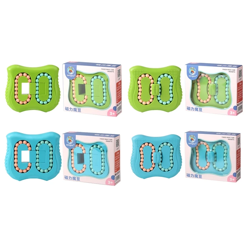 

Magic Bean Cube Toys Rotating Decompression Square Small Beads Educational Rotating Magic Puzzles Beads