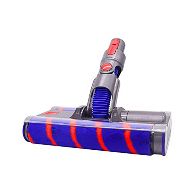 

Double Roller For Fluffy Floor Soft Roller Head For Dyson V7 V8 V11V10 Parts Hardwood Floor Attachment With LED Headlight