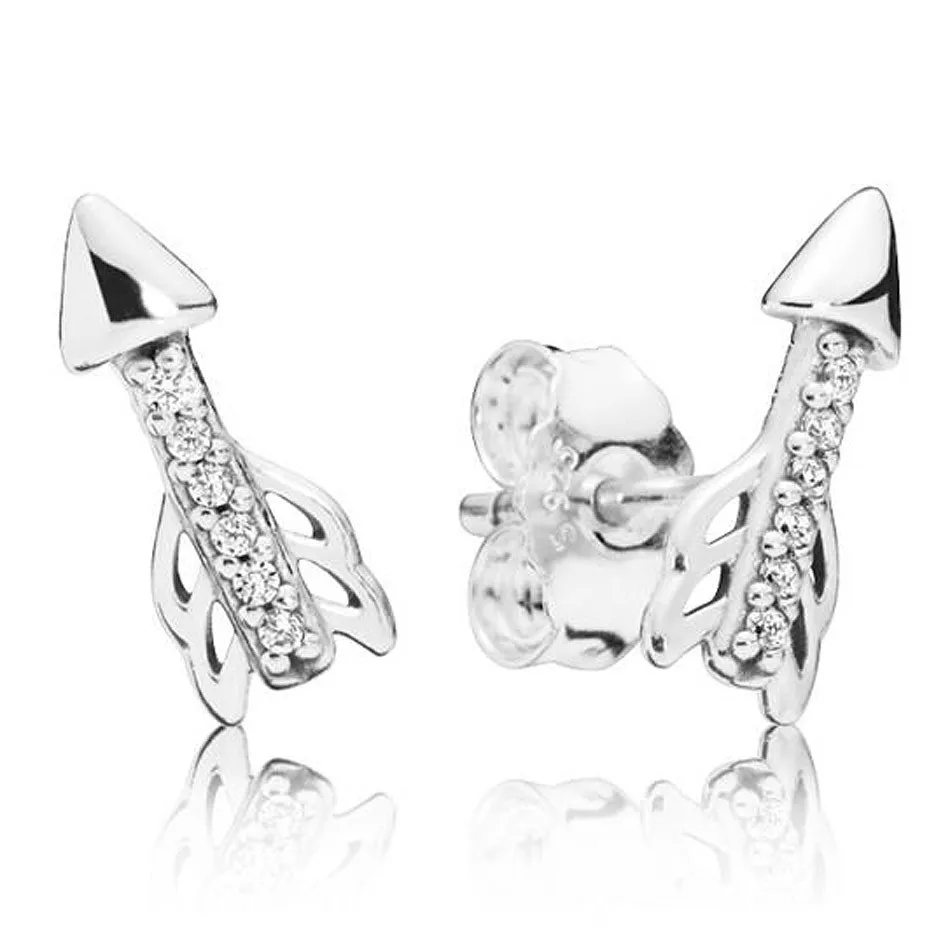 

Женские серьги-гвоздики из серебра 925 пробы, с кристаллами