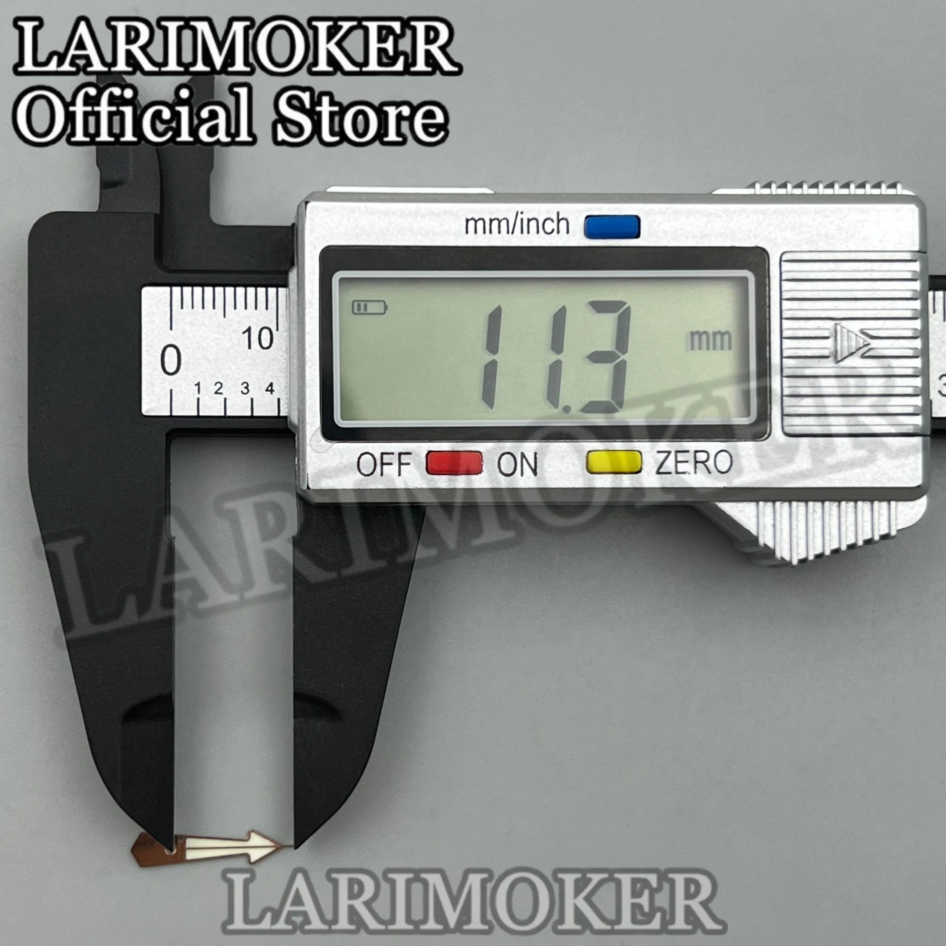 Фото Стрелки для часов LARIMOKER 12 мм x 11,3 мм x 8,5 мм, серебристо-золотистые, с зеленым люминесцентным покрытием, для механизмов NH34, NH35, PT5000, аксессуары для часов, подходят для циферблата 29 мм. №5