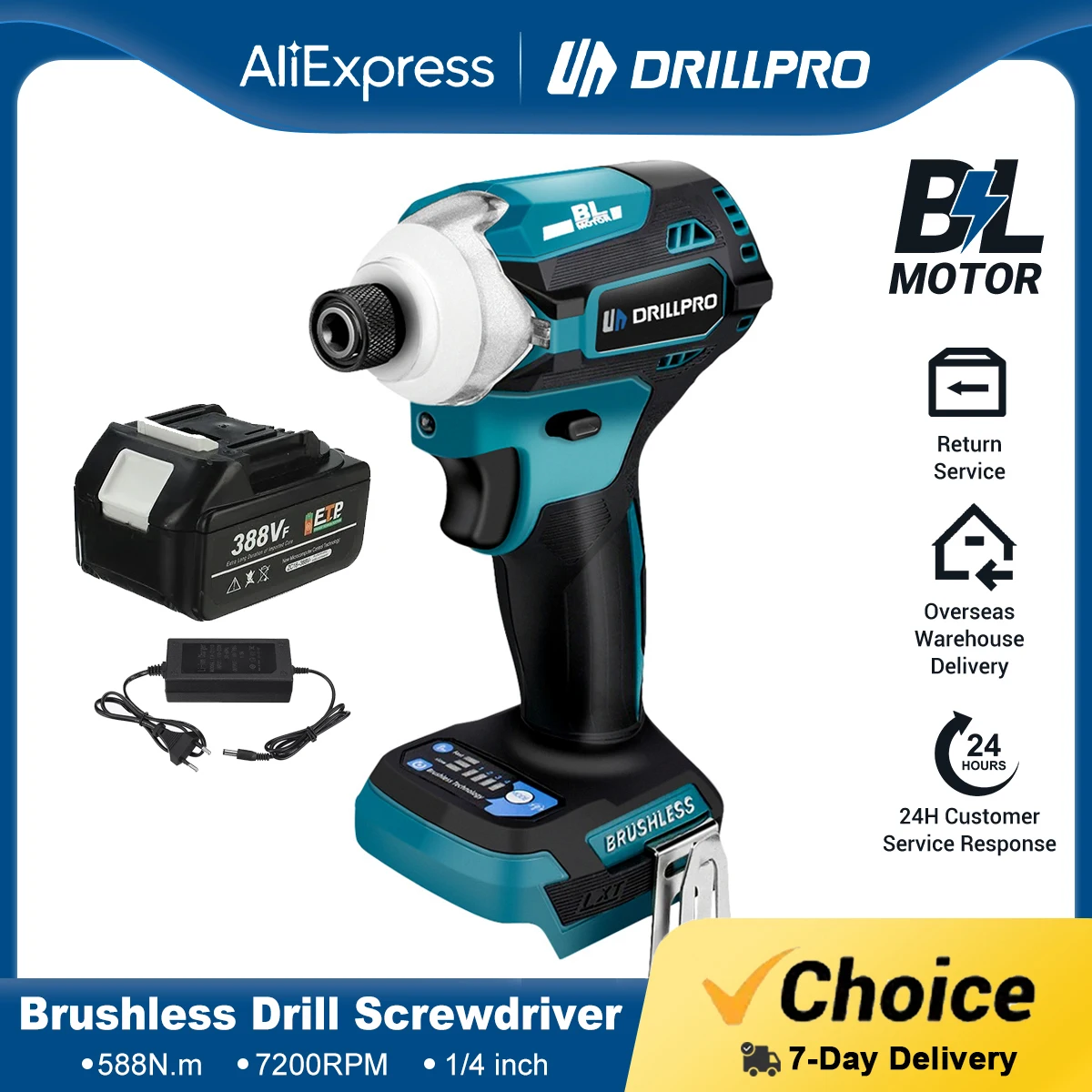 Шуруповерт Drillpro аккумуляторный, 1/4 дюйма, 4 скорости | AliExpress