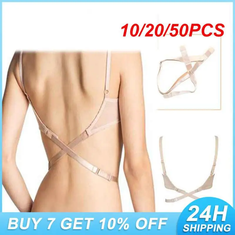 

10/20/50PCS Womens Backless Dress With Shoulder S Comfortable To Wear Portable Womens Underwear Invisible Bra Straps Invisible