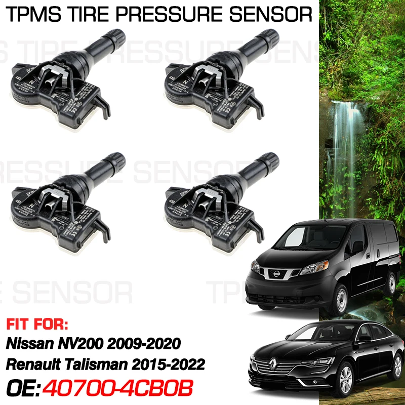

Для Renault Talisman Korea Motors Samsung SM6 2015-2022 Nissan NV200 Evalia 2009-2020 433 MHz датчик давления в шинах 40700-4CB0B