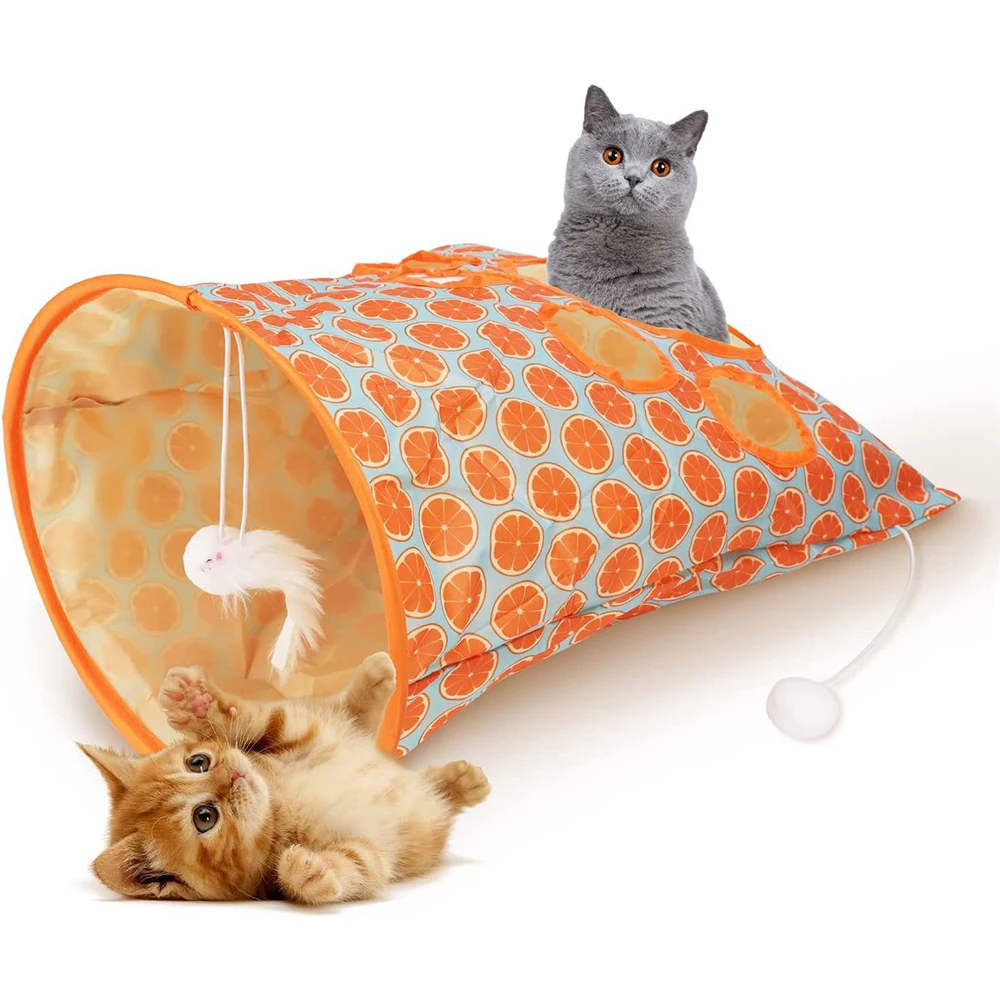 

Cats Tunnel Bag Pet Cat Toys Interactive Mouse Hunt Intelligence Toy Pet Hidden Hole Kitten Foldable Toy Peek Hole Toy Pet Toys