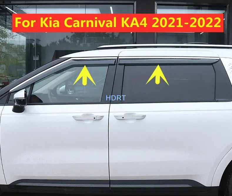 Козырек Оконный Для Kia Carnival Sedona KA4 2020 + автомобильные аксессуары погодозащитный