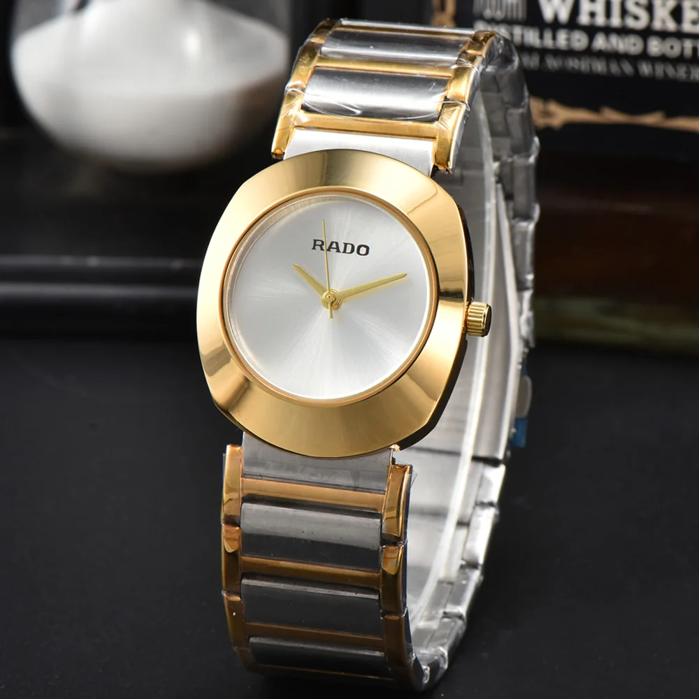 Hot Selling Rado Classic Style Original Watch Men's All Stainless Steel Fashion Simple Watch Quality Sports Waterproof AAA Clock