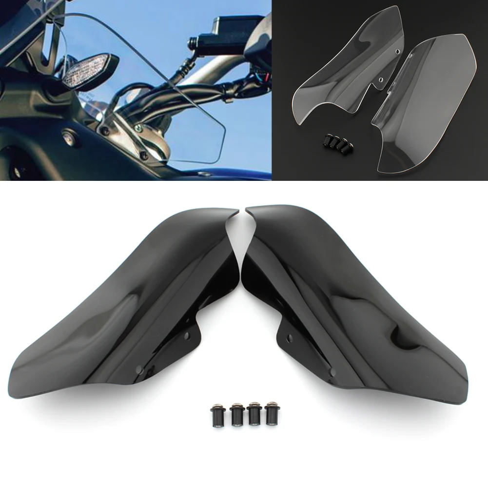 

For Yamaha XT1200Z 2014-2022 Windshield Side Wind Deflectors Super Tenere Transparent/Black Motorcycle Accessories