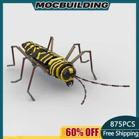 moc building block locust borer beetle technology bricks diy assembled model animal toys childrens holiday gifts free shipping