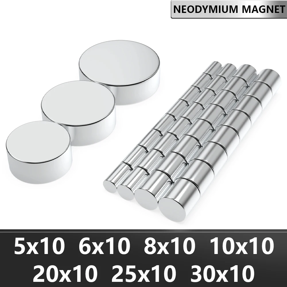 

Неодимовые магниты круглые N35 разных размеров