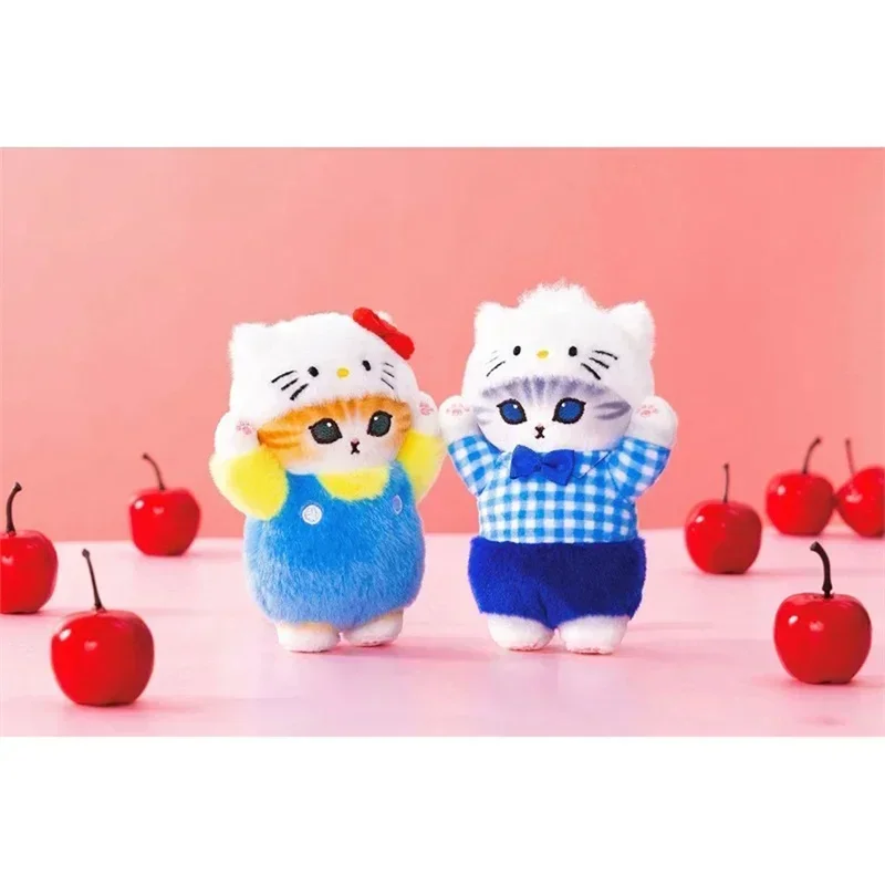 Новый Kawaii Mofusand Cross-Dressing Sanrio Hello Kitty Kuromi плюшевый брелок-подвеска 10-12 см аниме