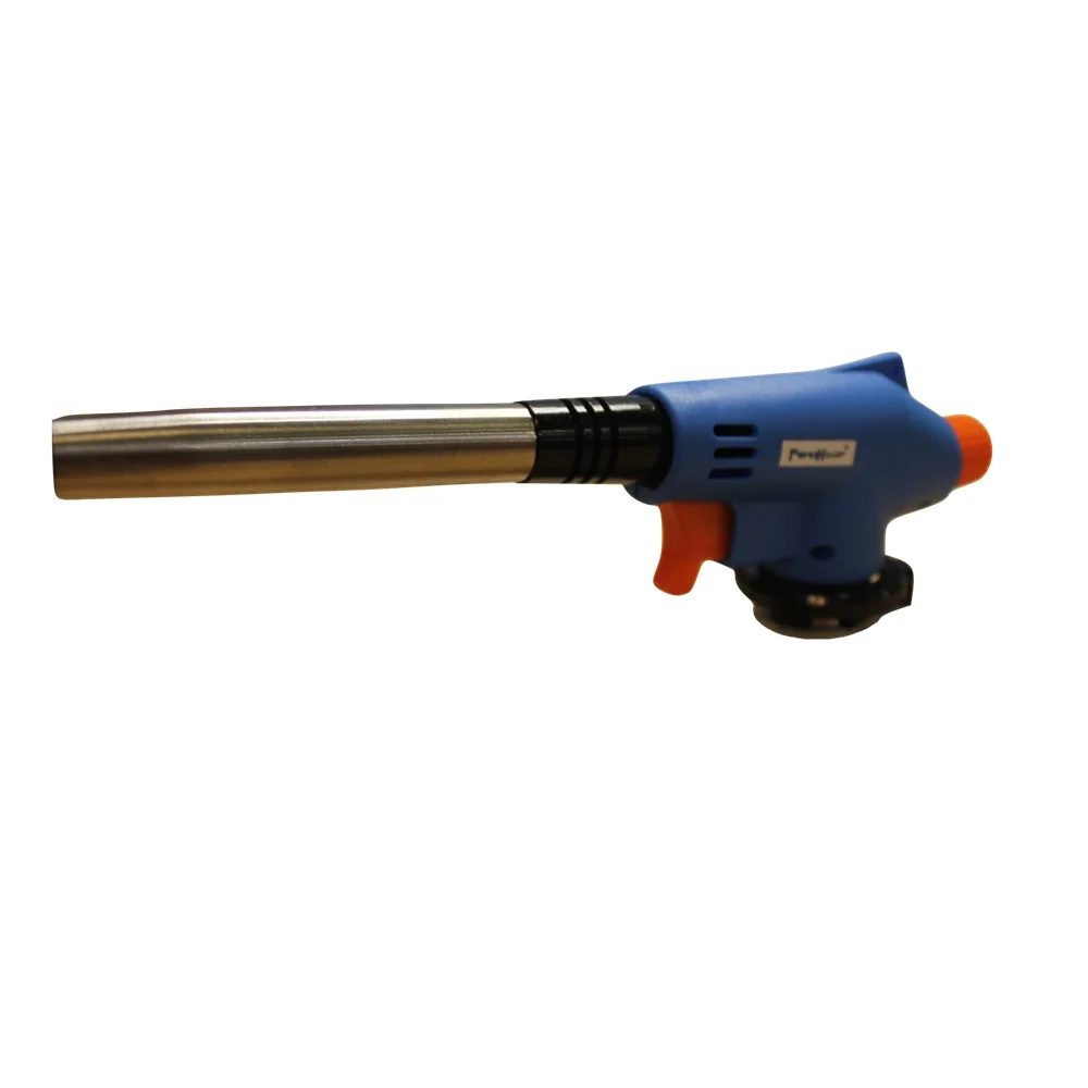 Горелка газовая на баллон пьезоподжиг своб. вращение 360° пламя 1300° 70х195 мм