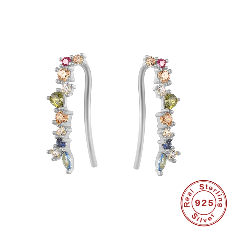 Женские длинные серьги-гвоздики CANNER минималистичные круглые серьги из