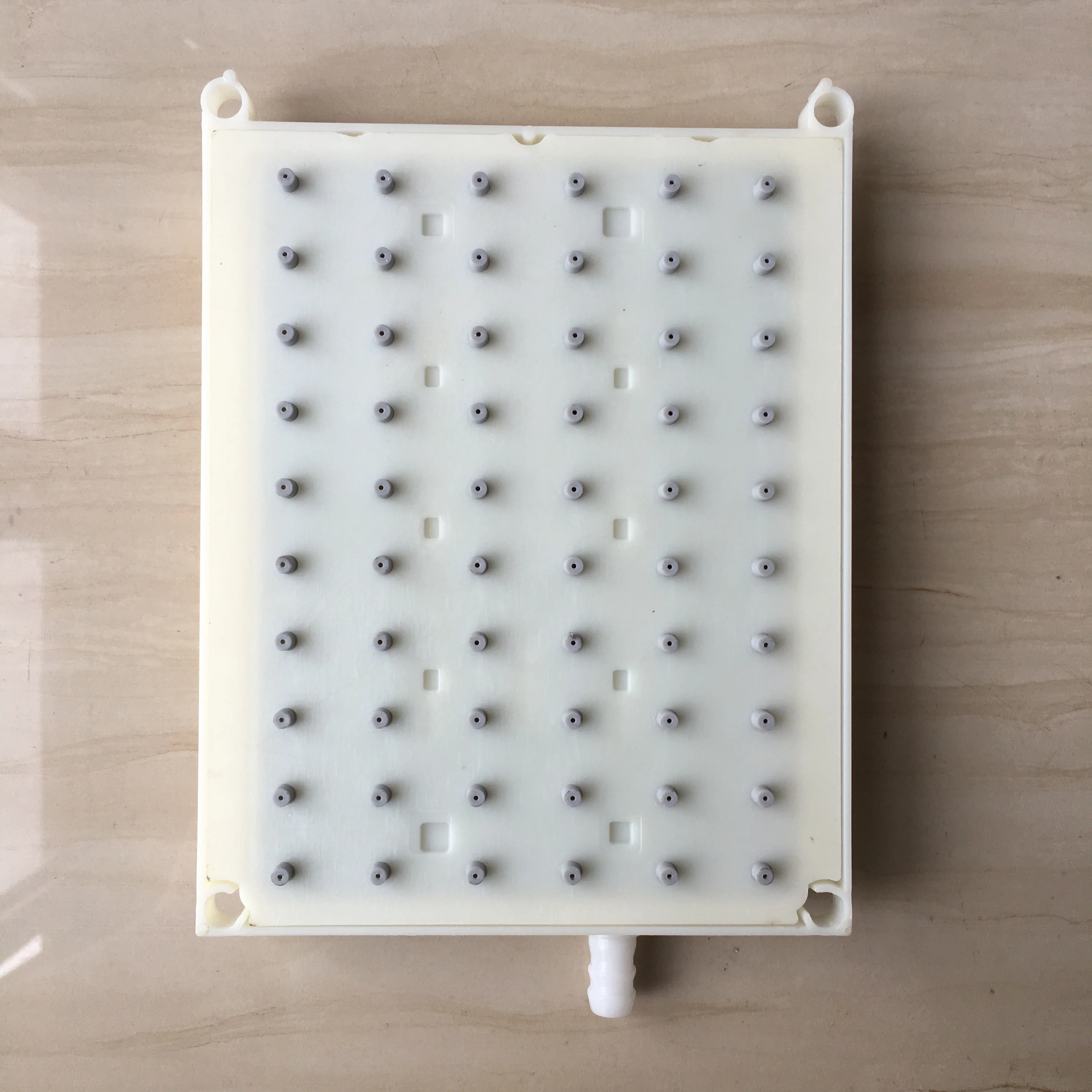 Лейка для душа прямоугольная с интерфейсом интубации 137x180 мм