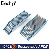 10pcslot double side prototype boarduniversal circuit board blue 3x7 4x6cm print circuit boarddiy electron kit