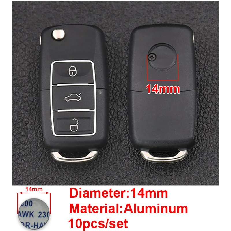 5 шт. эмблема 14 мм для Volkswagen VW CC наклейка на ключ от автомобиля Golf 4 6 7 Sharan 7N Passat B5 B6 B7