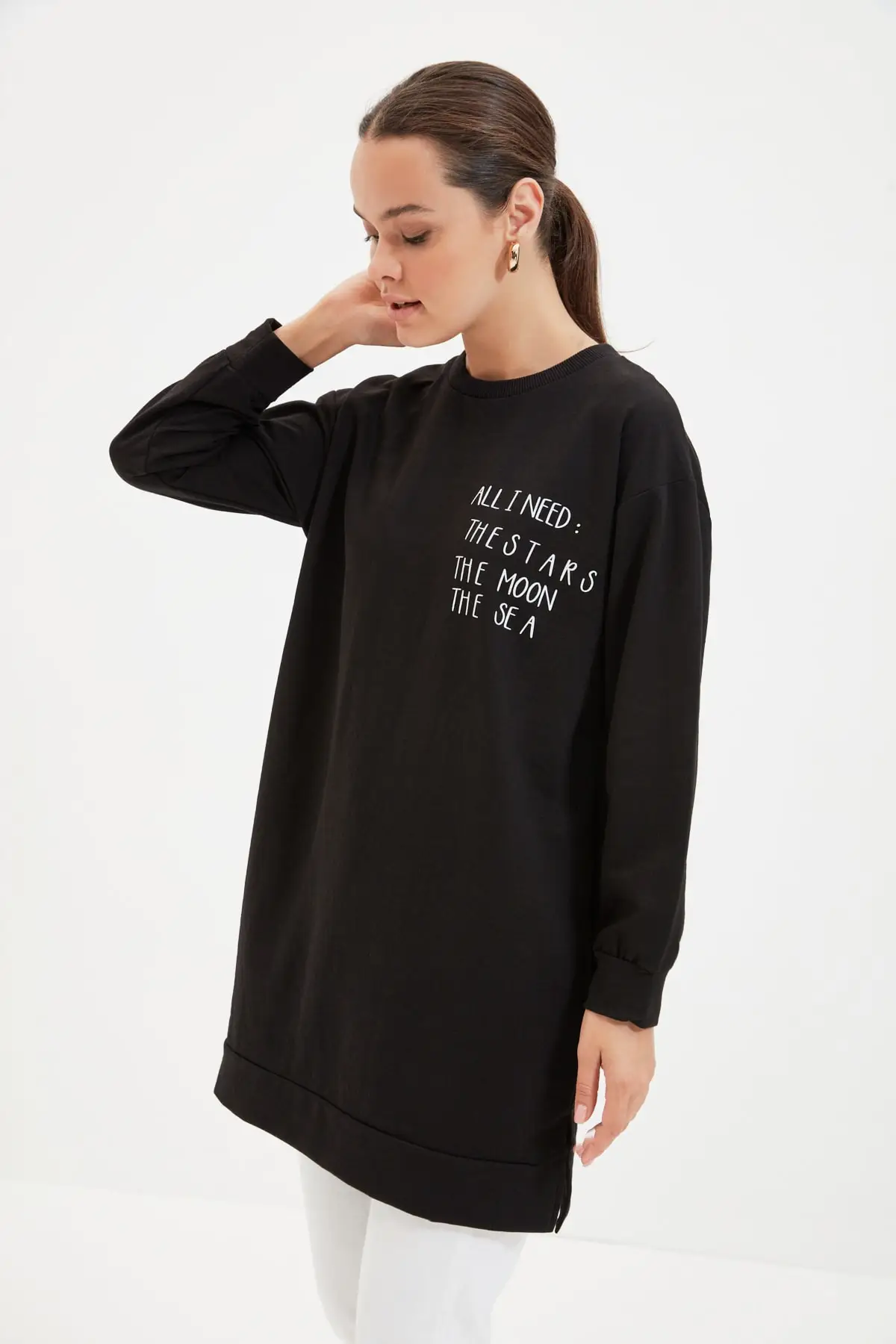 Трикотажная Толстовка с принтом TCTAW22TW0195 | Женская одежда