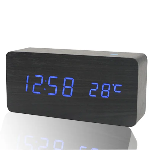 

Деревянный LED будильник li&tai