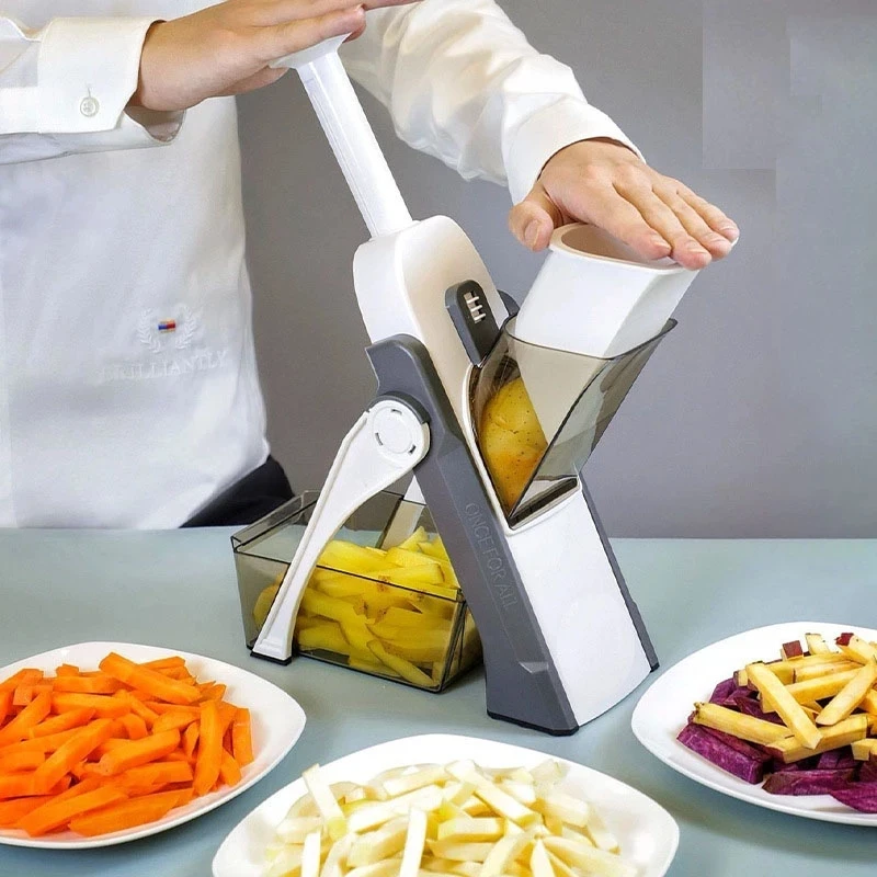

Kitchen Vegetable Slicer Kitchen Gadgets Foldable Grater Vegetable Mandolina Food Cutter Chopper Easy To Cut Potato Chips Gadget