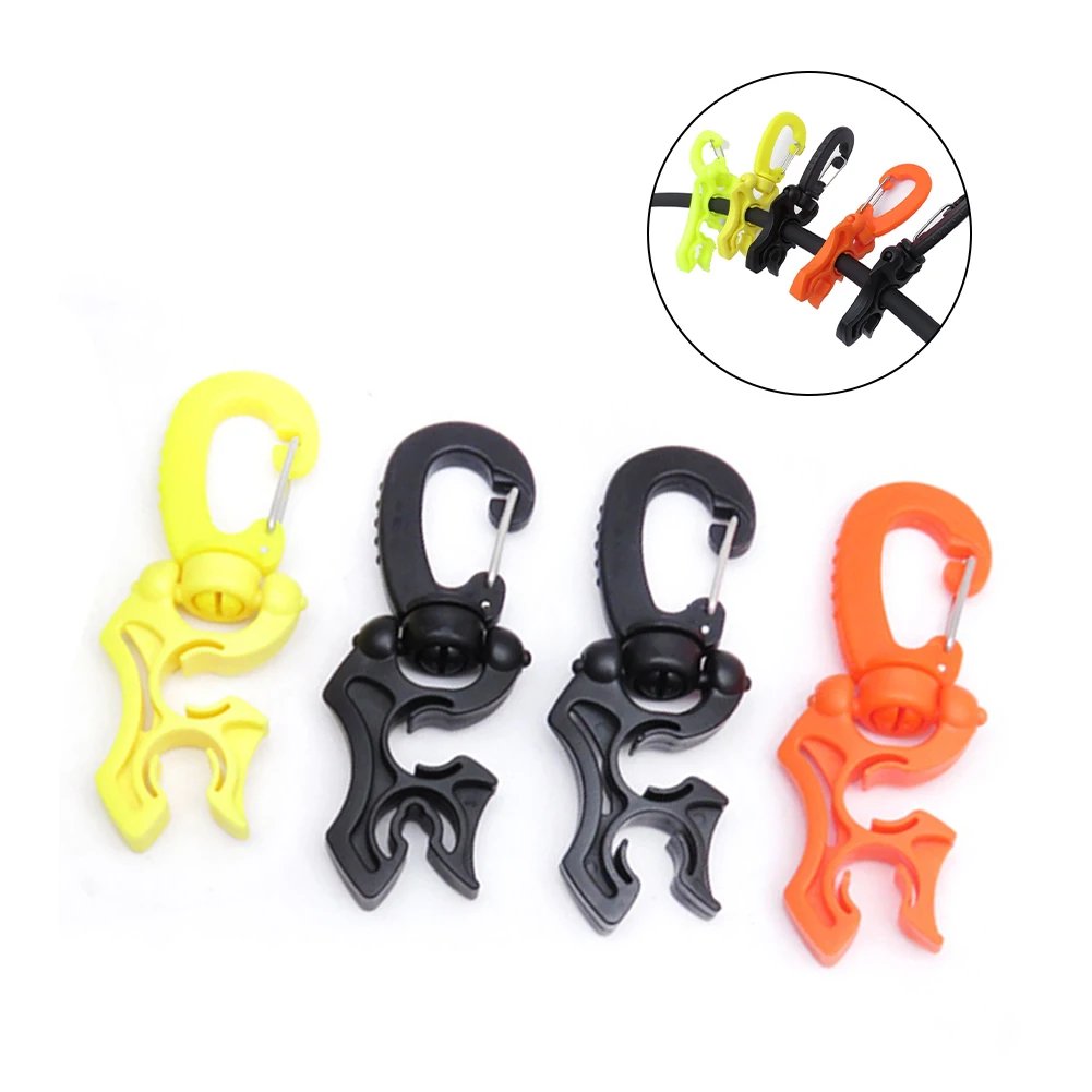 

1pcs Nylon Scuba Diving Double Hose Holder With Clip BCD Regulator And Console Accessories 10x10/6mm Clip Can Rotates And Folds