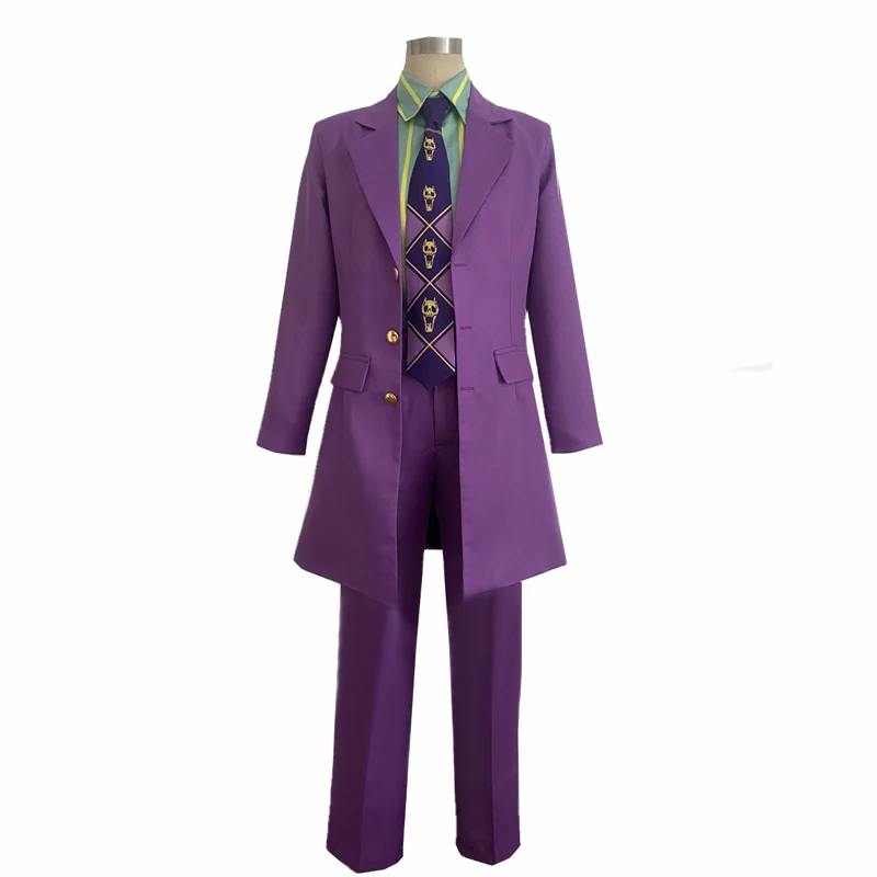 

anime JoJo's Bizarre Adventure Yoshikage Kira Cosplay Uniform Costume Suit Outfits
