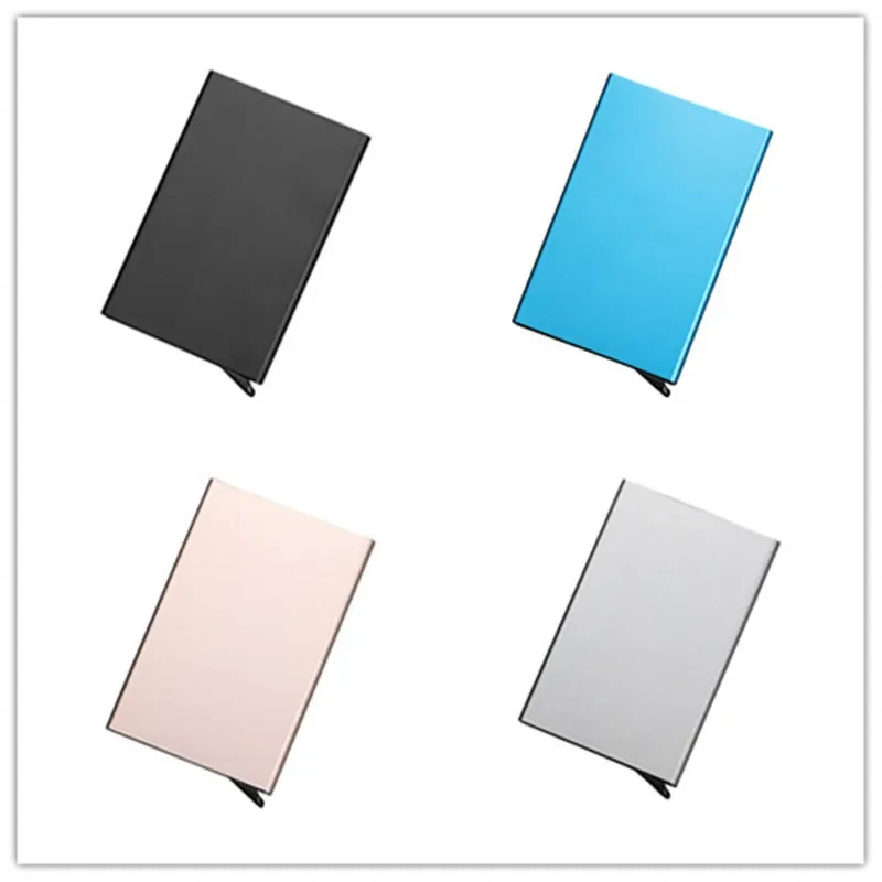 Business ID Credit Card Holder Thin Wallets Pocket Case Bank Credit Card Package Case Card Box New Top Brand Porte Carte
