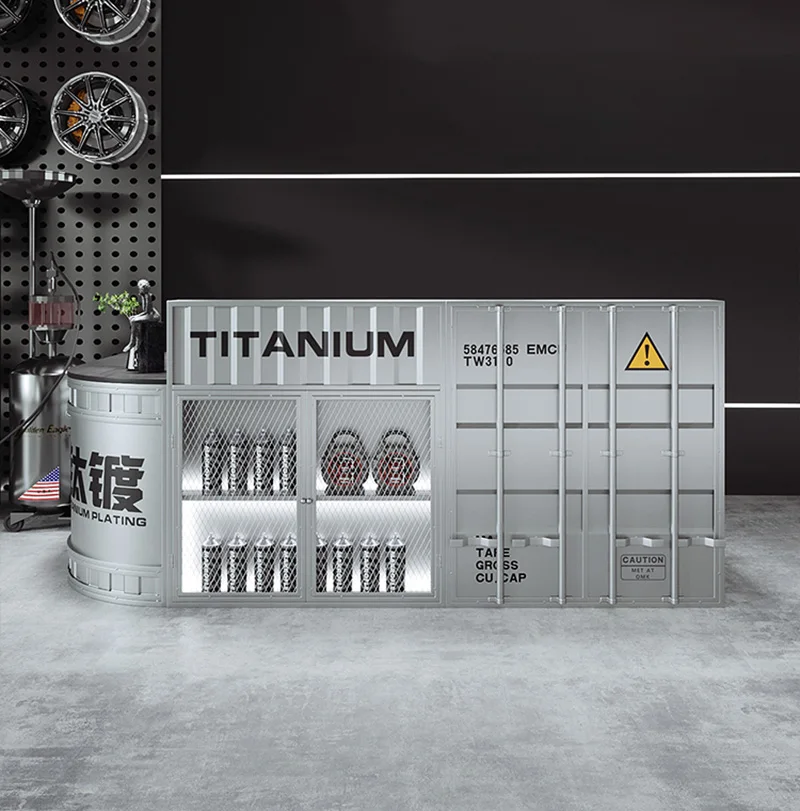 

Industrial Style Bar Cashier Bar Custom Creative Reception Desk